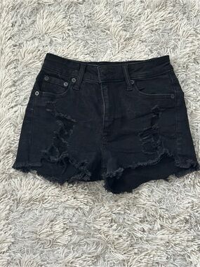 Black Jean shorts